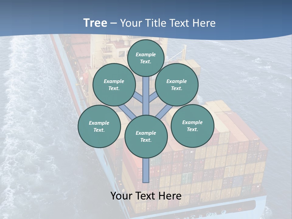 Commercial Unloading Aerial PowerPoint Template