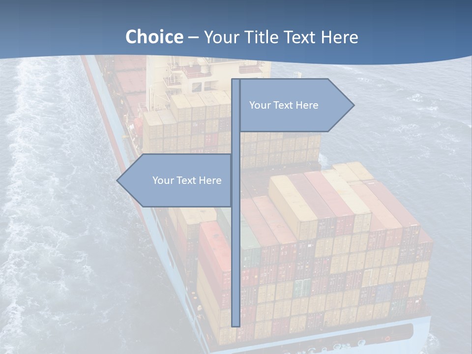 Commercial Unloading Aerial PowerPoint Template