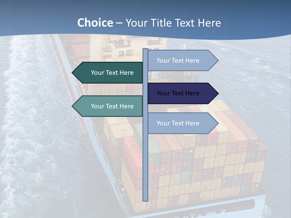 Commercial Unloading Aerial PowerPoint Template