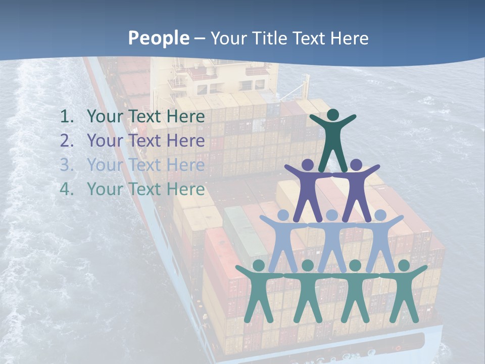 Commercial Unloading Aerial PowerPoint Template