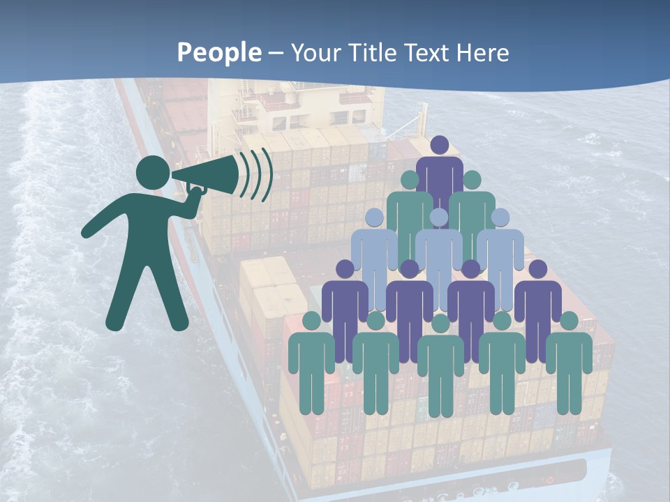 Commercial Unloading Aerial PowerPoint Template