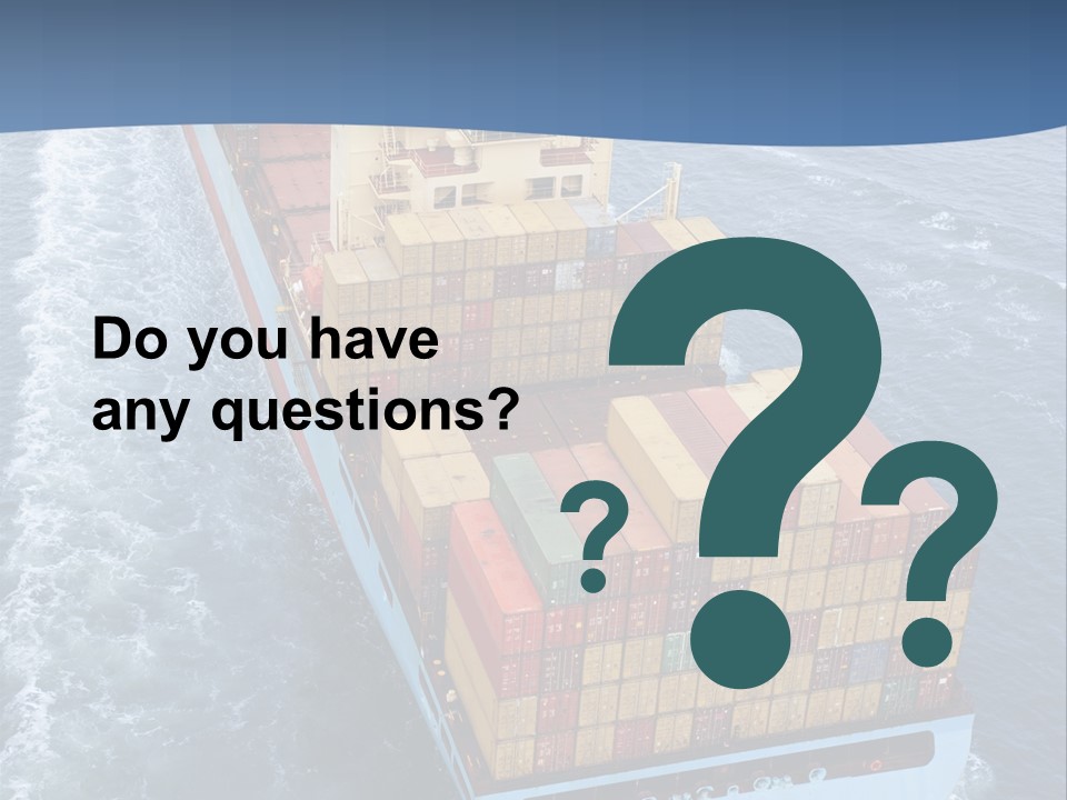 Commercial Unloading Aerial PowerPoint Template