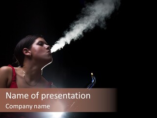 Nicotine Fashion Glamour PowerPoint Template