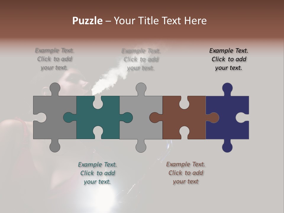 Nicotine Fashion Glamour PowerPoint Template