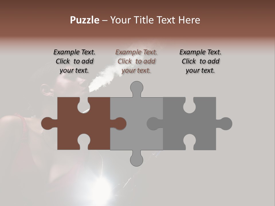 Nicotine Fashion Glamour PowerPoint Template