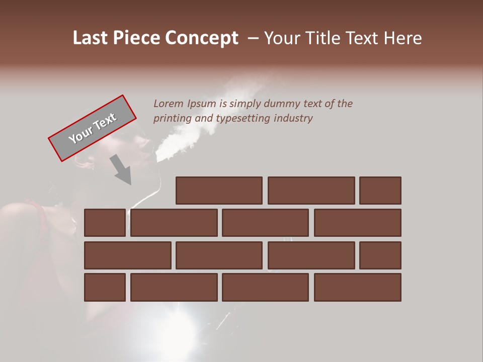 Nicotine Fashion Glamour PowerPoint Template