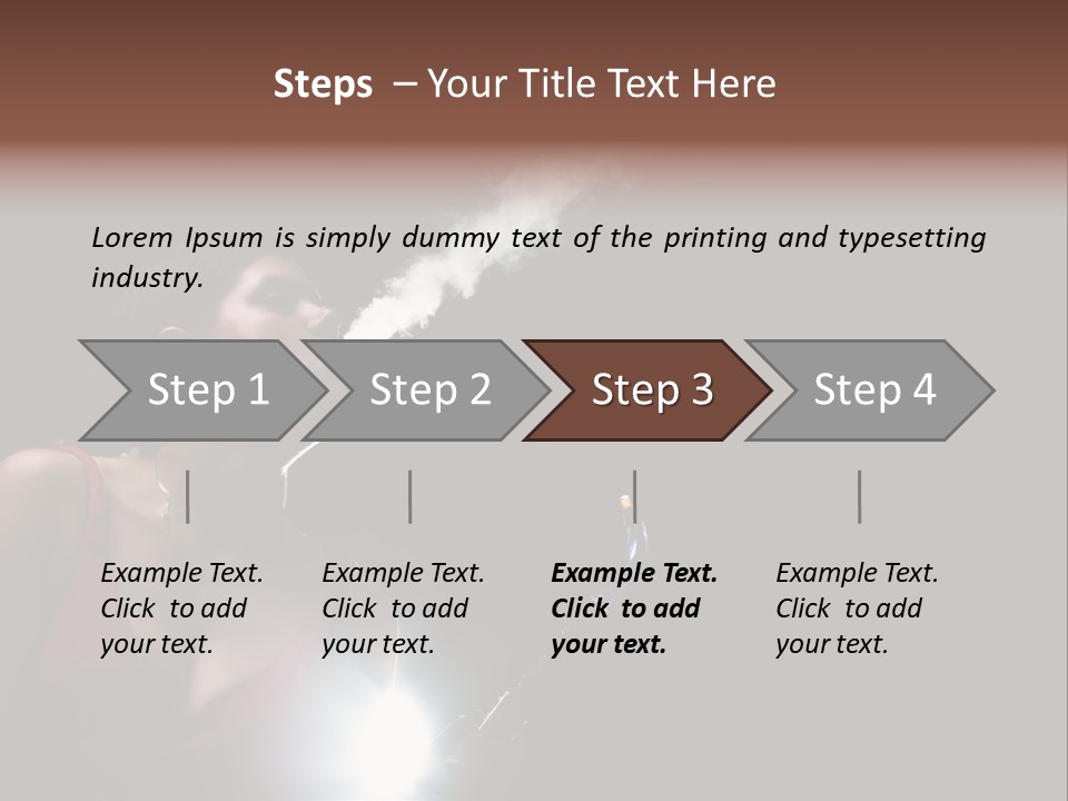 Nicotine Fashion Glamour PowerPoint Template