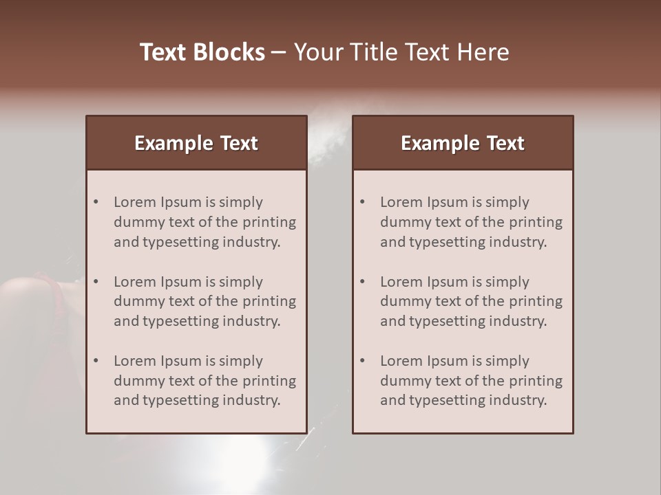 Nicotine Fashion Glamour PowerPoint Template