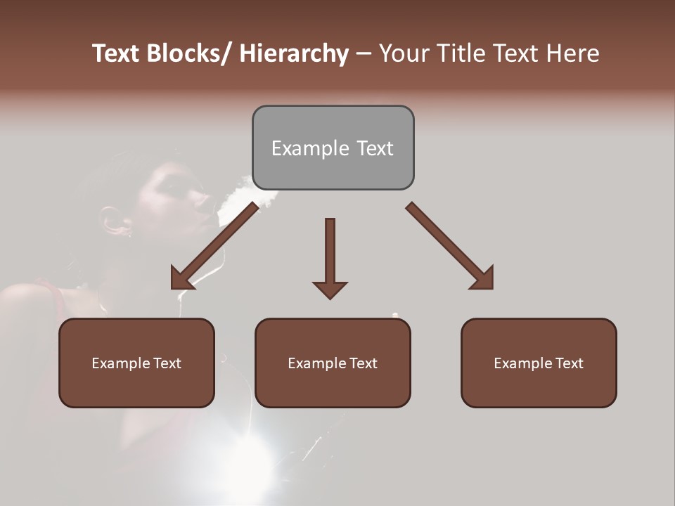 Nicotine Fashion Glamour PowerPoint Template