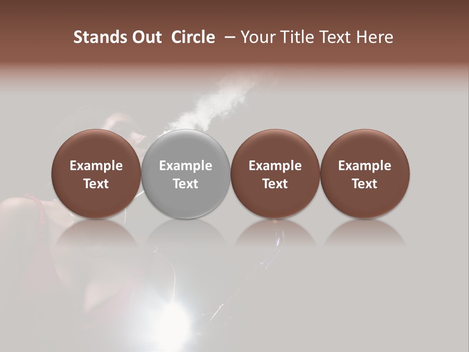 Nicotine Fashion Glamour PowerPoint Template