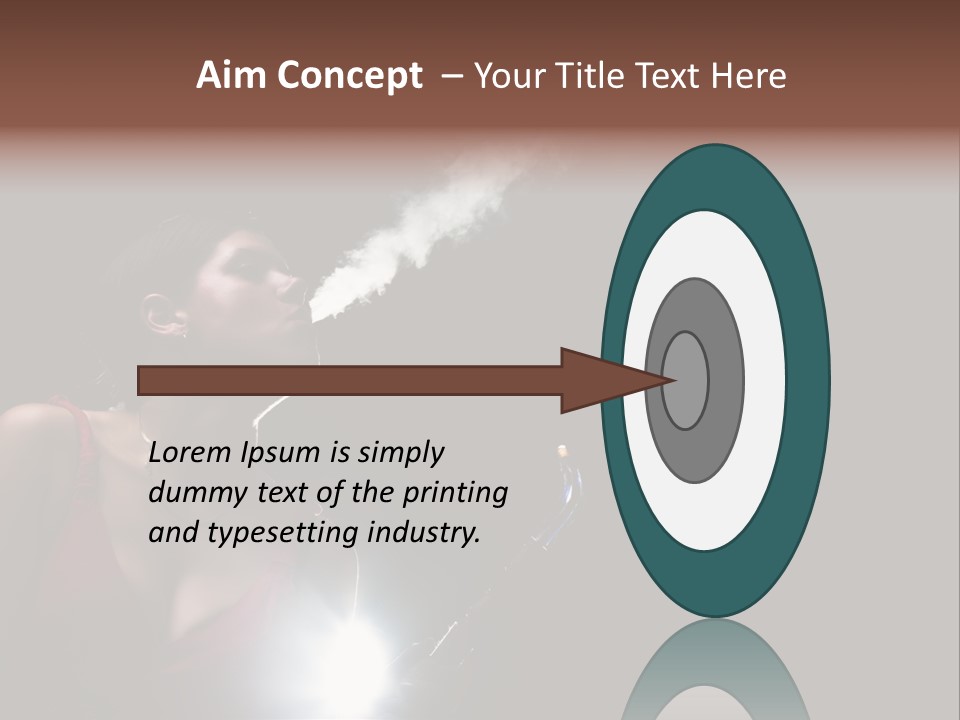 Nicotine Fashion Glamour PowerPoint Template