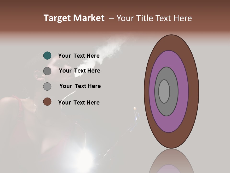 Nicotine Fashion Glamour PowerPoint Template