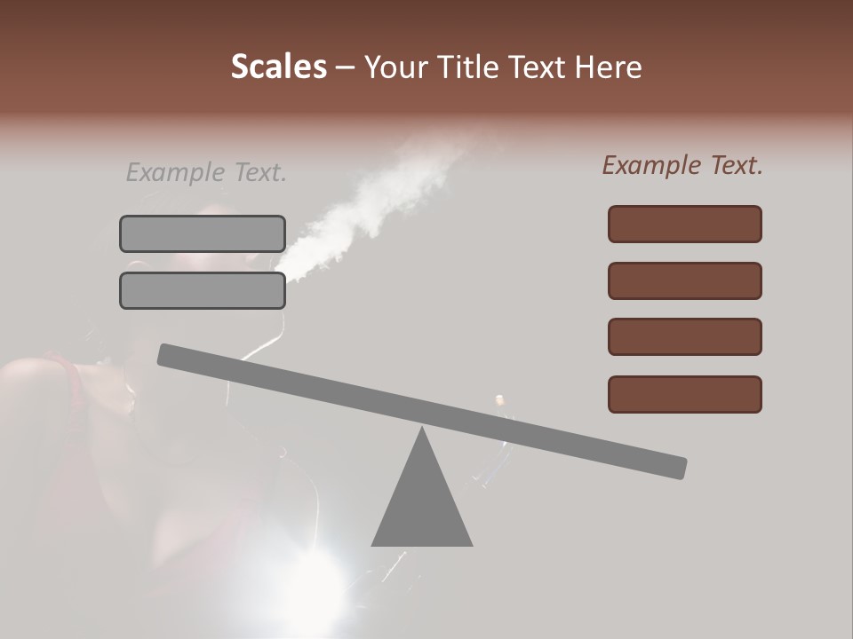Nicotine Fashion Glamour PowerPoint Template