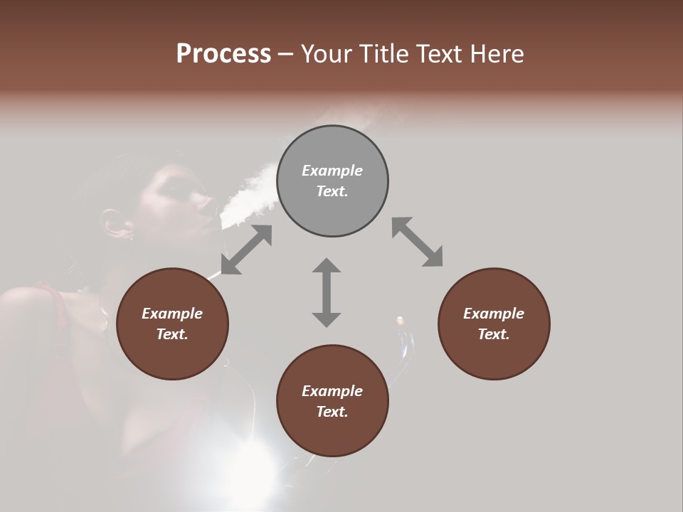 Nicotine Fashion Glamour PowerPoint Template