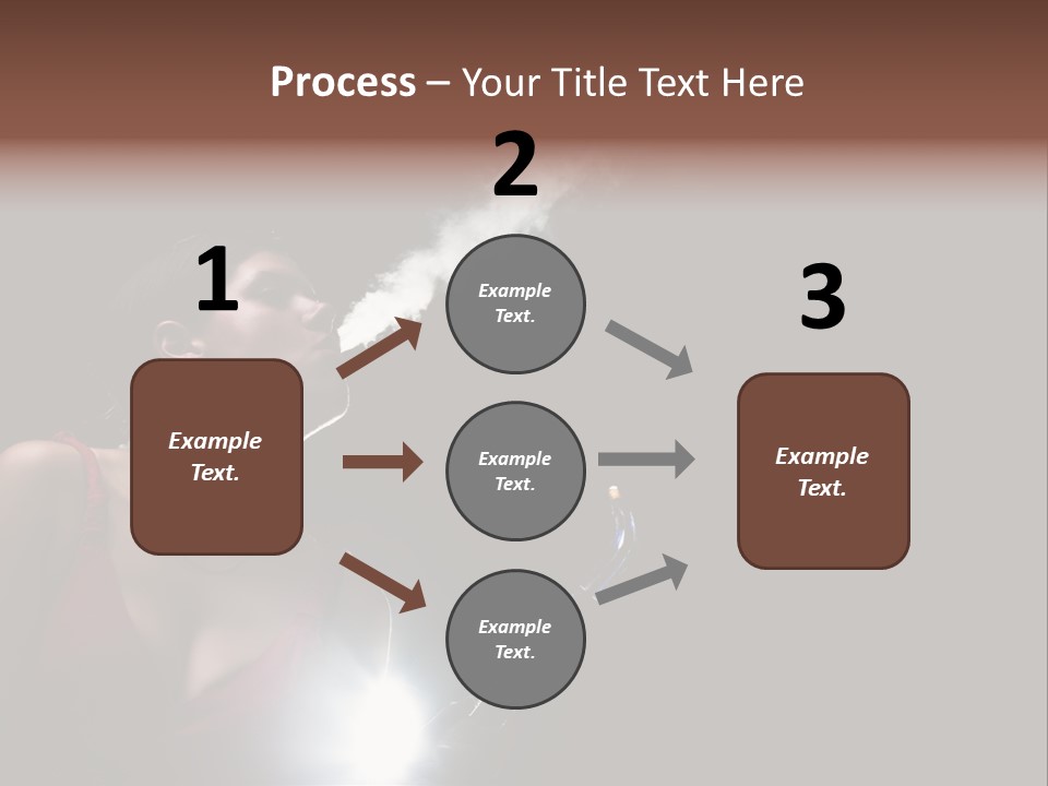 Nicotine Fashion Glamour PowerPoint Template