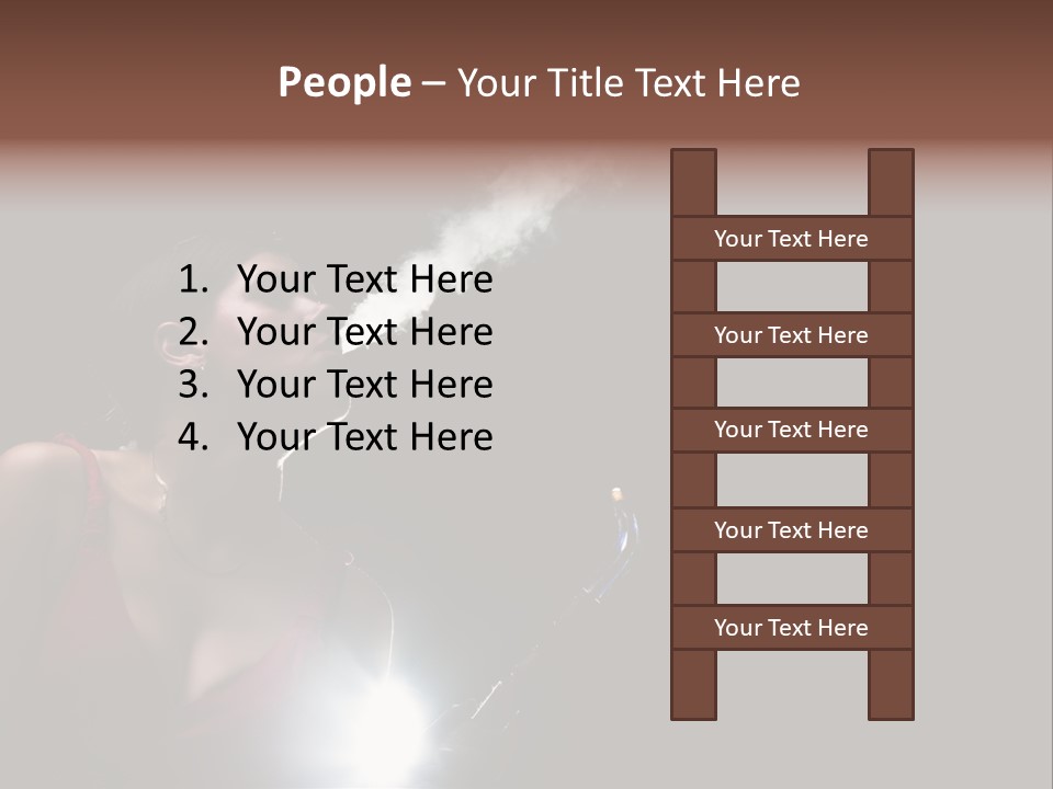 Nicotine Fashion Glamour PowerPoint Template