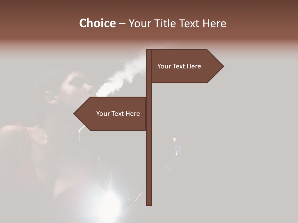 Nicotine Fashion Glamour PowerPoint Template