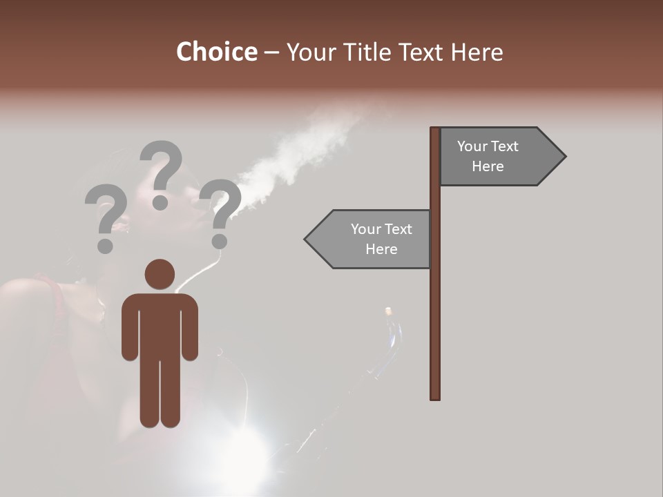 Nicotine Fashion Glamour PowerPoint Template