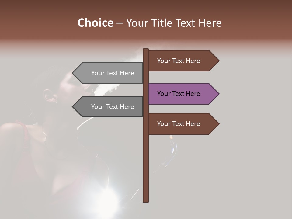 Nicotine Fashion Glamour PowerPoint Template