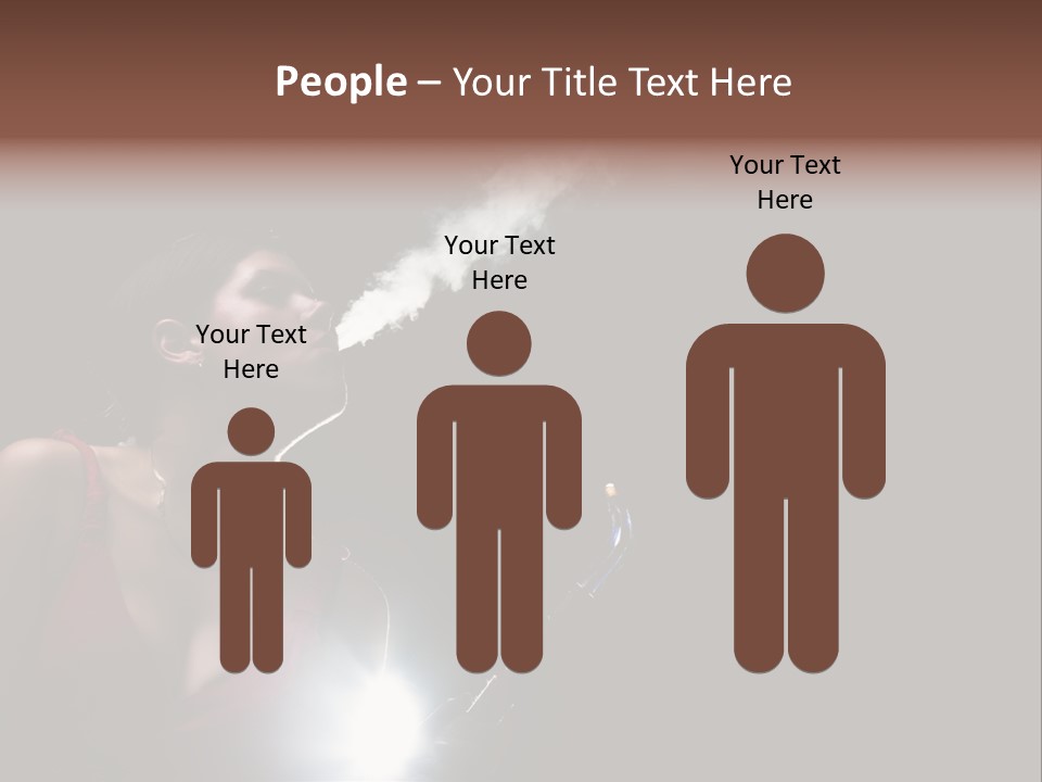 Nicotine Fashion Glamour PowerPoint Template