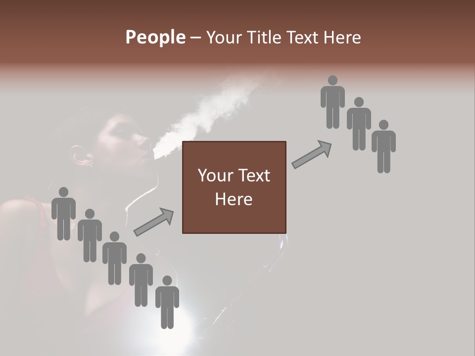 Nicotine Fashion Glamour PowerPoint Template