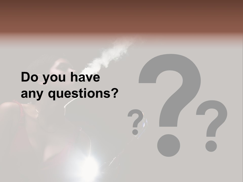 Nicotine Fashion Glamour PowerPoint Template