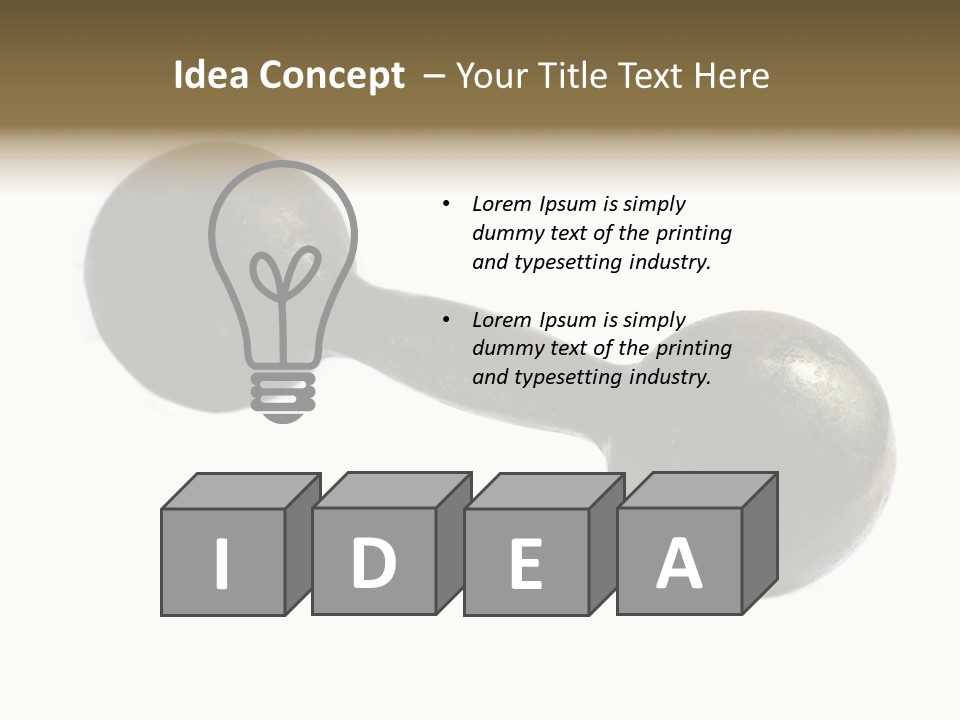 Icon Iron Isolated PowerPoint Template