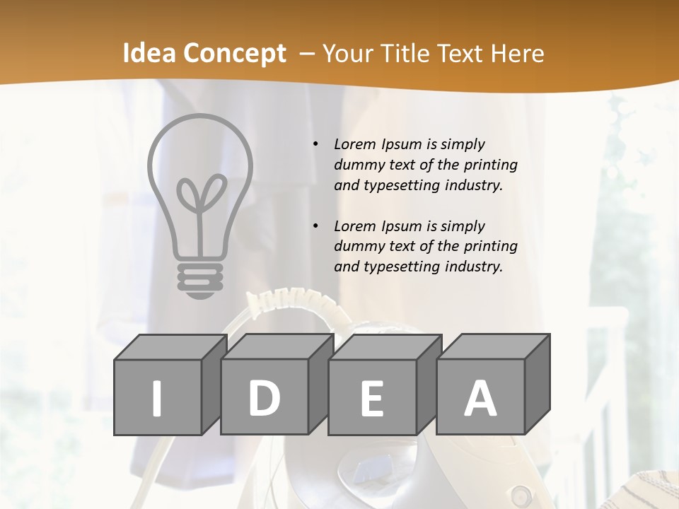 Wire White Cleaners PowerPoint Template