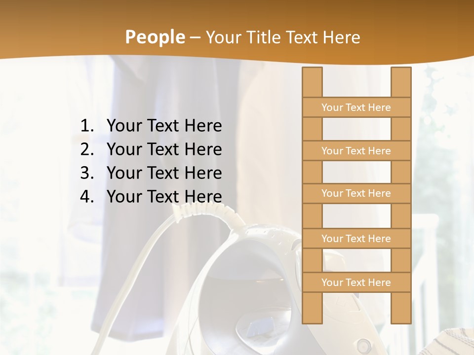 Wire White Cleaners PowerPoint Template