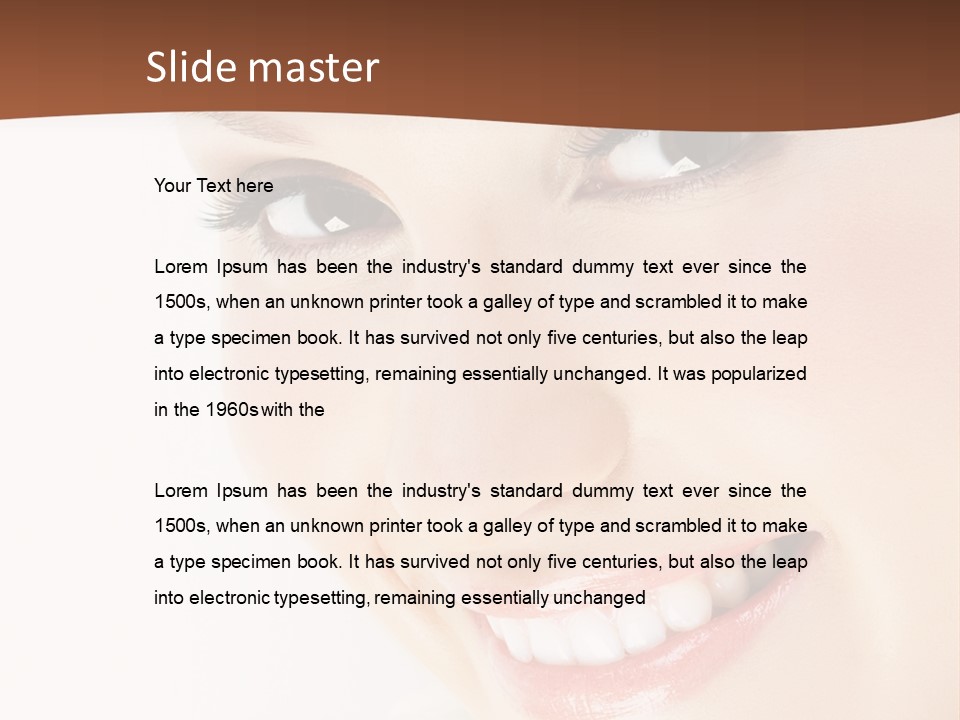 Blonde Flower Healthcare PowerPoint Template