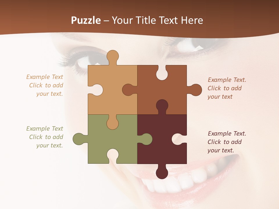 Blonde Flower Healthcare PowerPoint Template