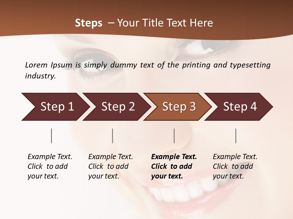 Blonde Flower Healthcare PowerPoint Template