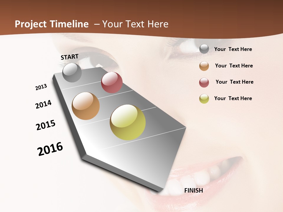 Blonde Flower Healthcare PowerPoint Template