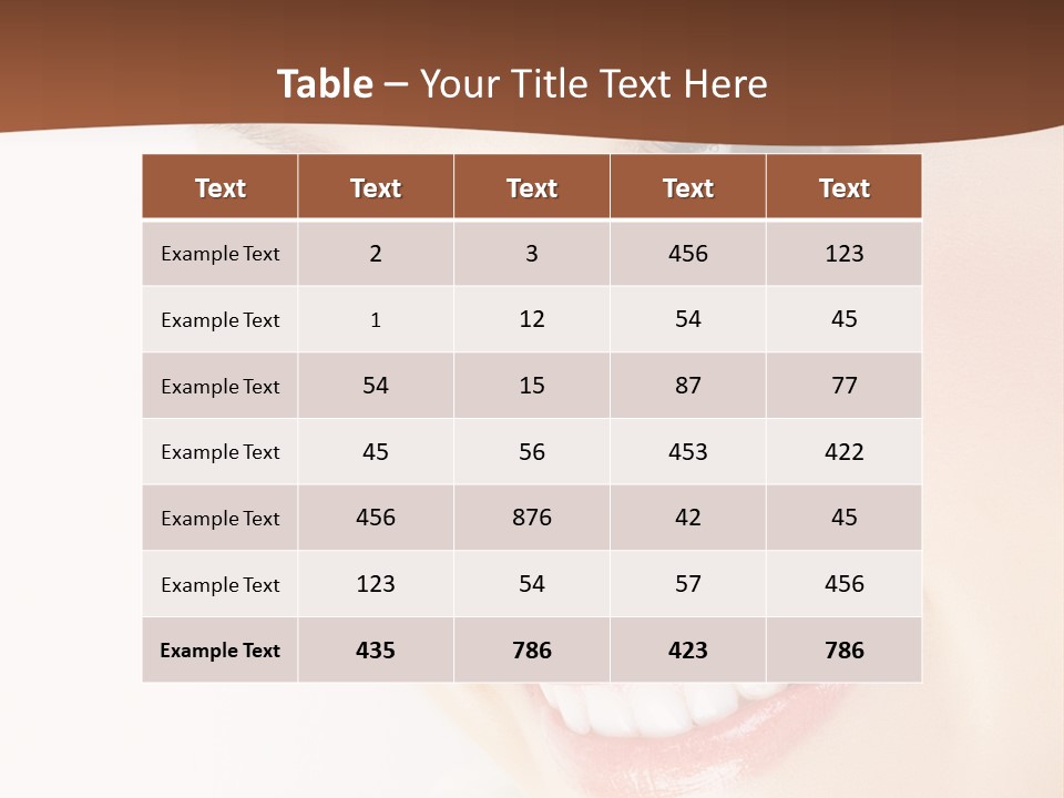 Blonde Flower Healthcare PowerPoint Template