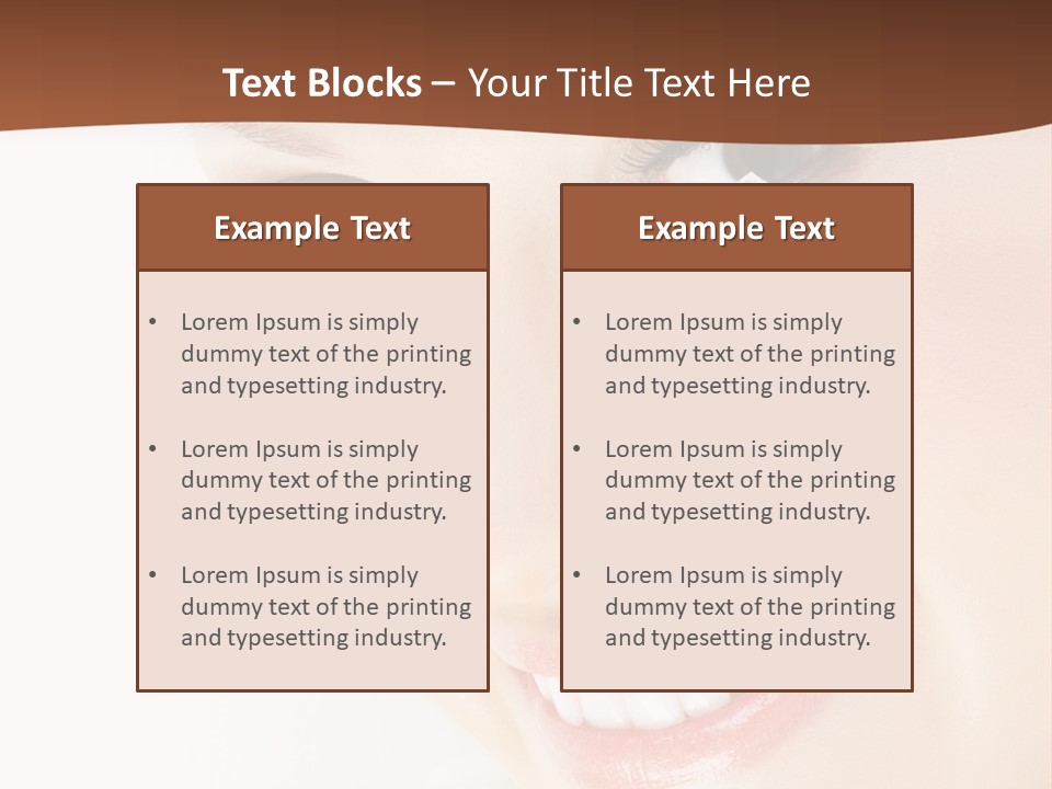 Blonde Flower Healthcare PowerPoint Template