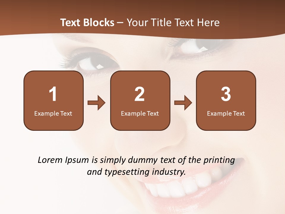 Blonde Flower Healthcare PowerPoint Template