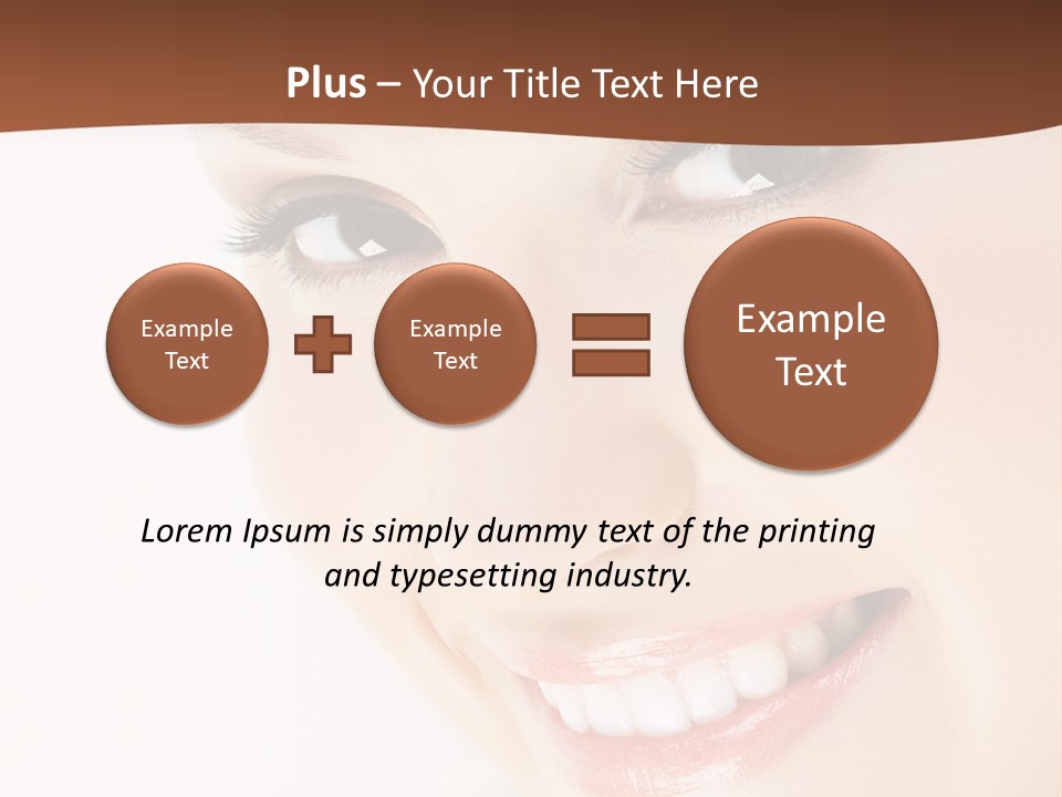 Blonde Flower Healthcare PowerPoint Template