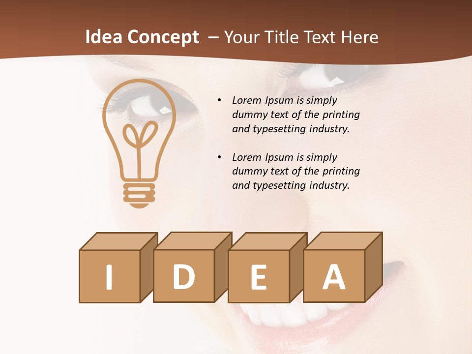 Blonde Flower Healthcare PowerPoint Template