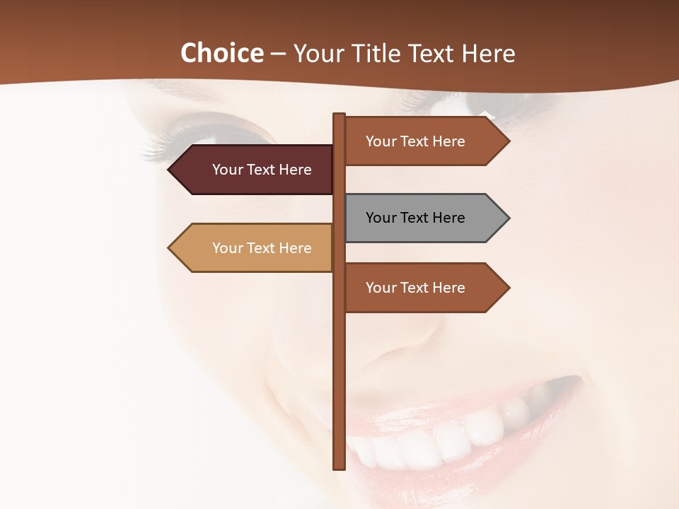 Blonde Flower Healthcare PowerPoint Template