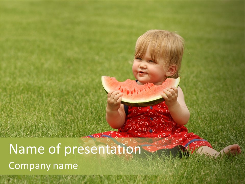 Dress Barefoot Summer PowerPoint Template