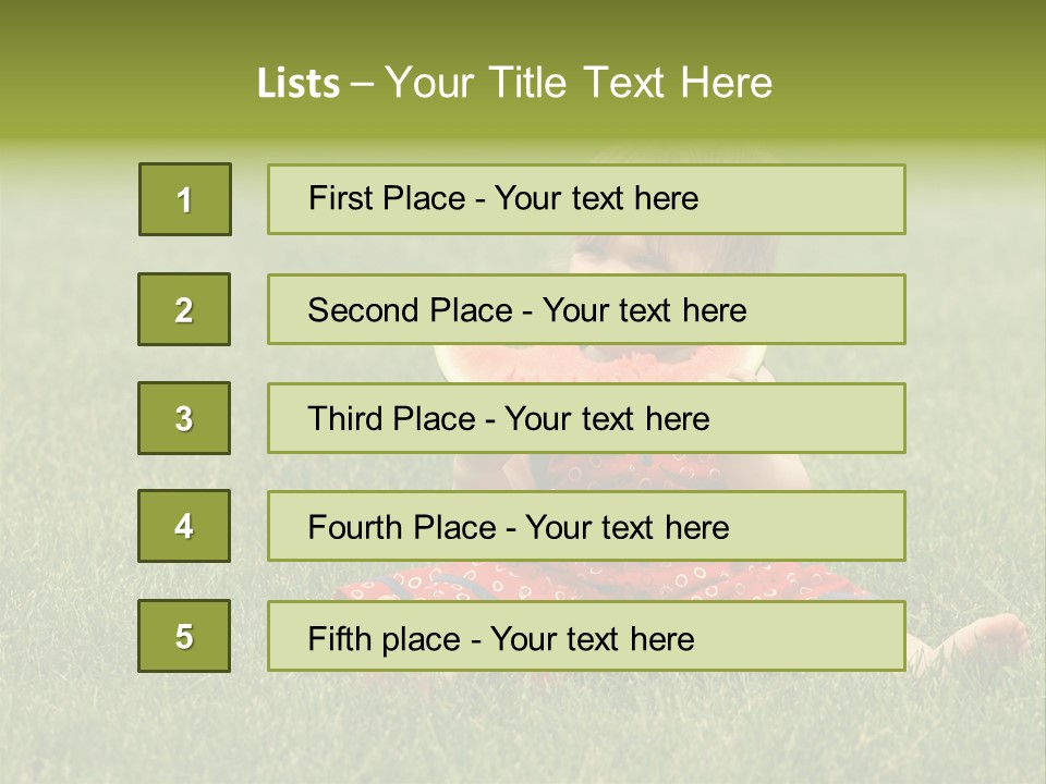 Dress Barefoot Summer PowerPoint Template