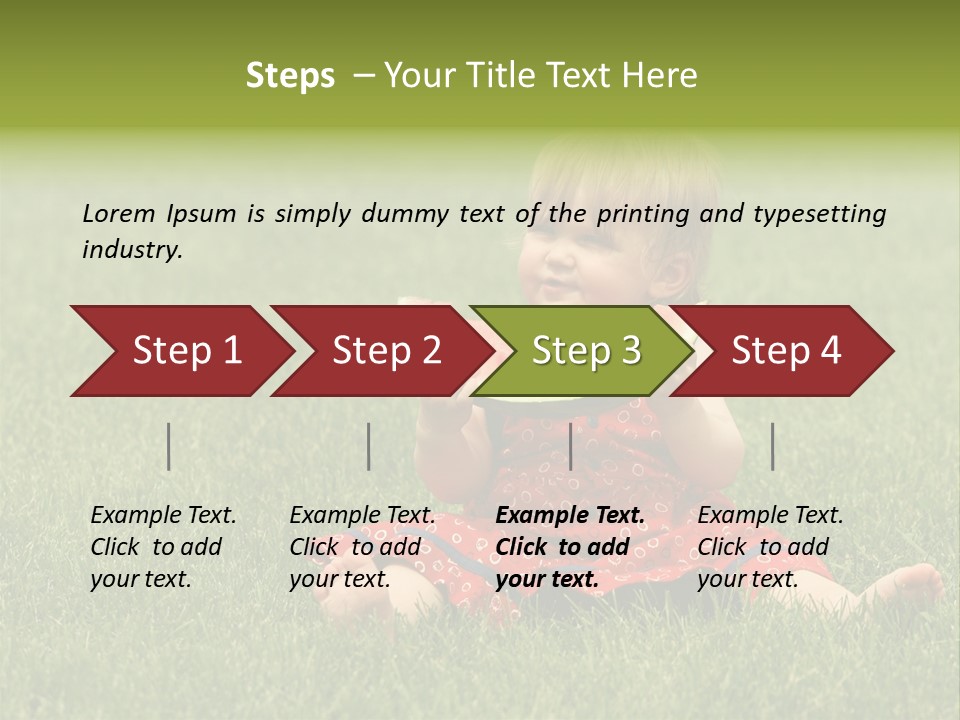 Dress Barefoot Summer PowerPoint Template