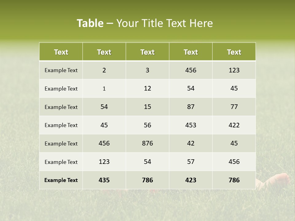 Dress Barefoot Summer PowerPoint Template