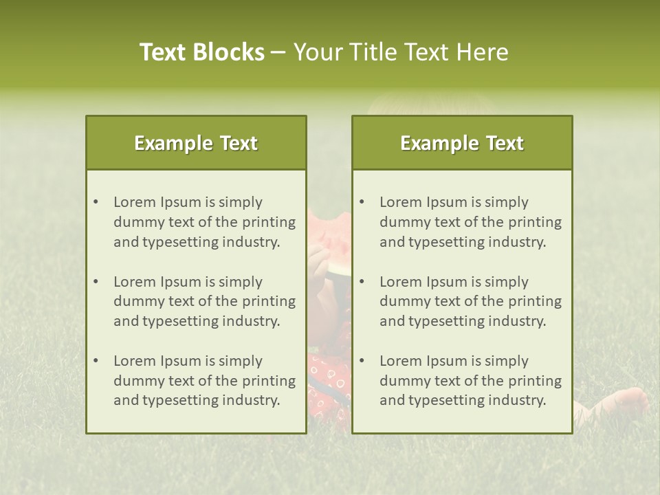 Dress Barefoot Summer PowerPoint Template