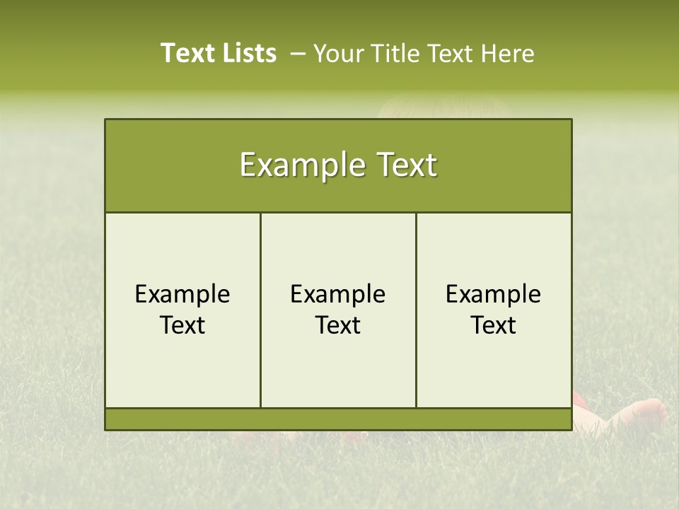 Dress Barefoot Summer PowerPoint Template