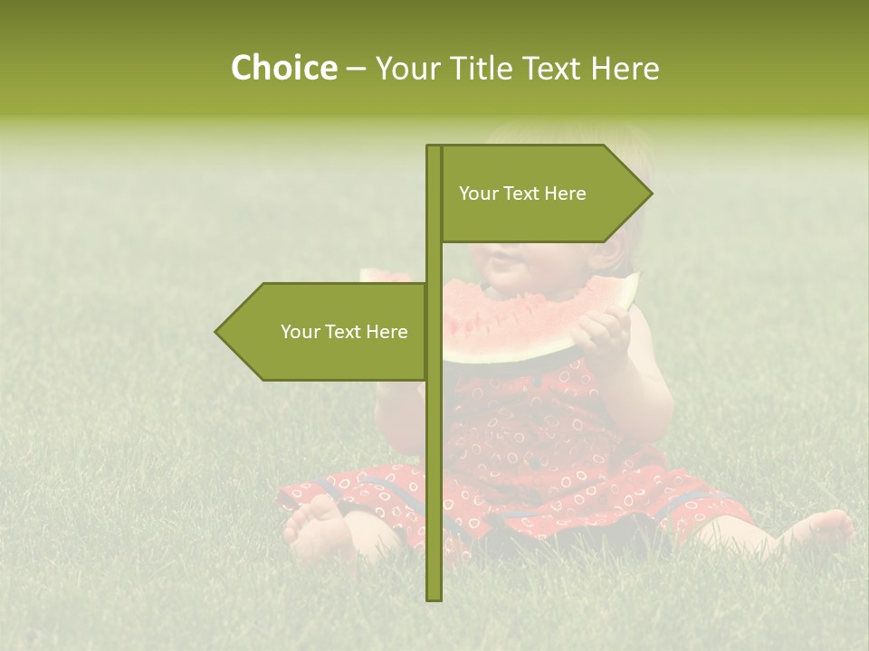 Dress Barefoot Summer PowerPoint Template