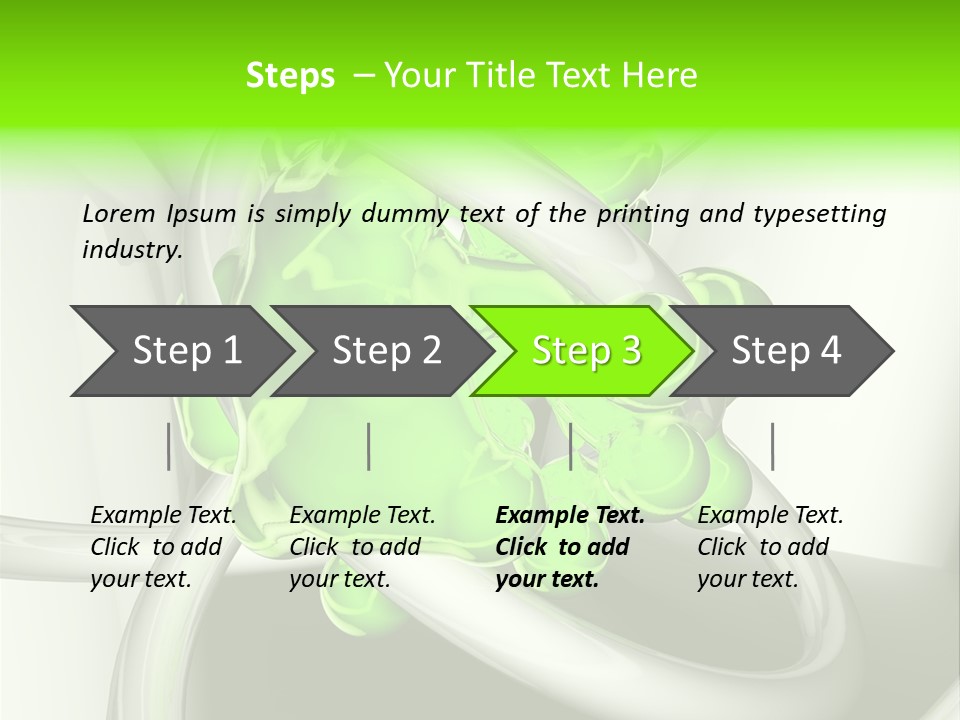 Rendering Green Idea PowerPoint Template