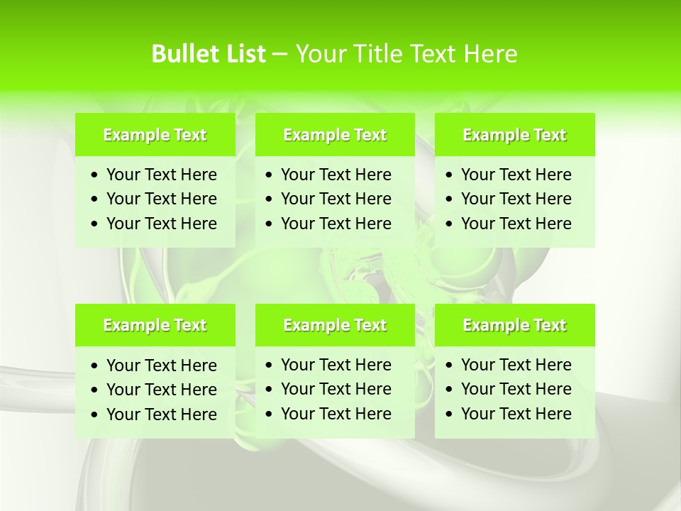 Rendering Green Idea PowerPoint Template