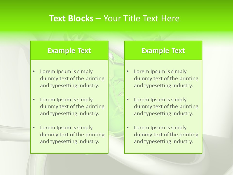 Rendering Green Idea PowerPoint Template