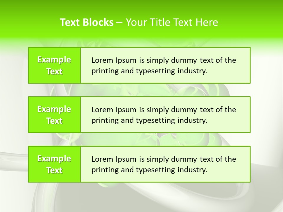 Rendering Green Idea PowerPoint Template